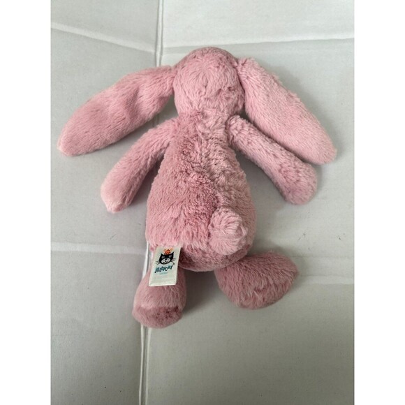 Jellycat London Pink Bunny Rabbit Plush Stuffed Animal - Picture 3 of 4